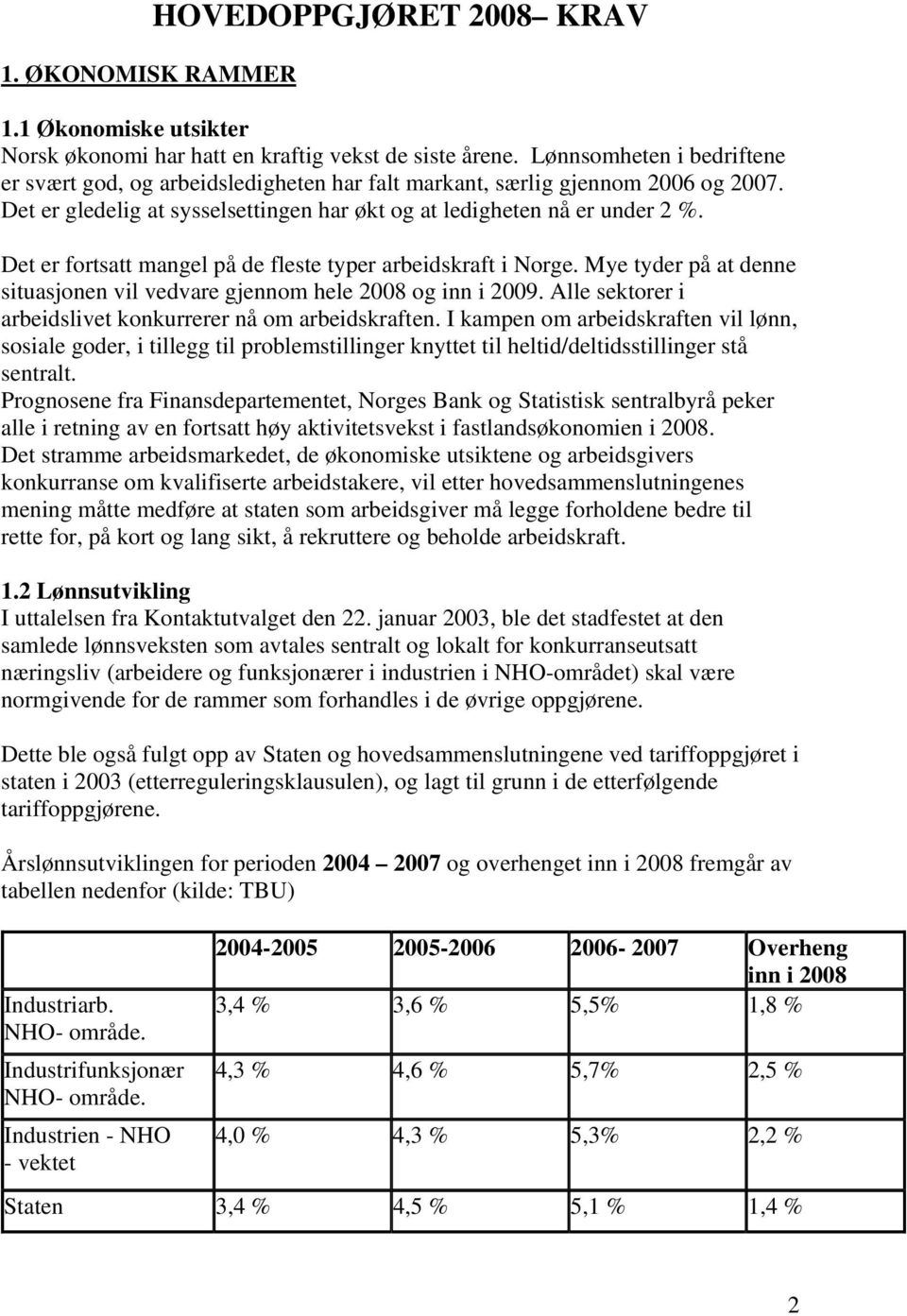 Det er fortsatt mangel på de fleste typer arbeidskraft i Norge. Mye tyder på at denne situasjonen vil vedvare gjennom hele 2008 og inn i 2009.