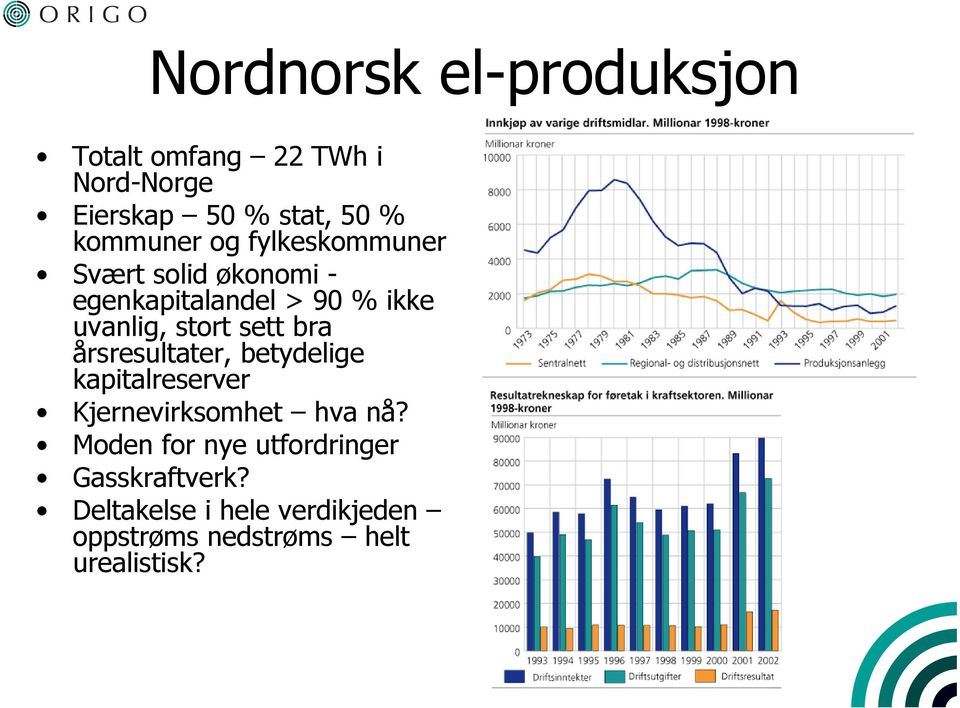 stort sett bra årsresultater, betydelige kapitalreserver Kjernevirksomhet hva nå?