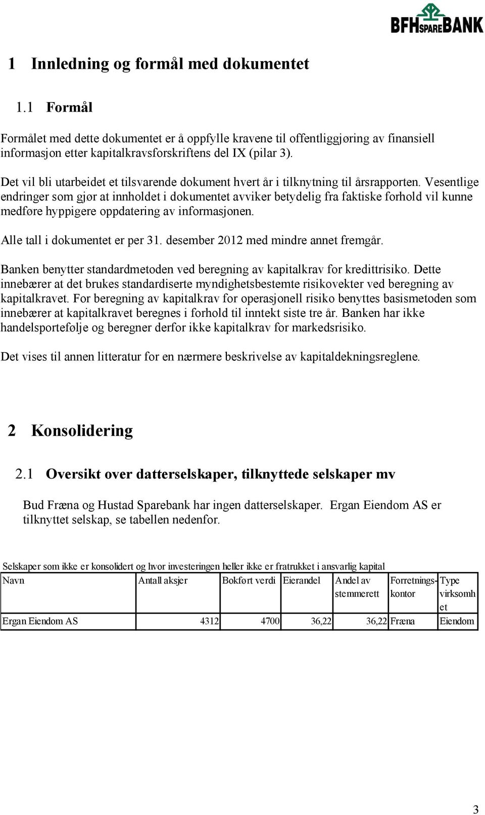 Vesentlige endringer som gjør at innholdet i dokumentet avviker betydelig fra faktiske forhold vil kunne medføre hyppigere oppdatering av informasjonen. Alle tall i dokumentet er per 31.