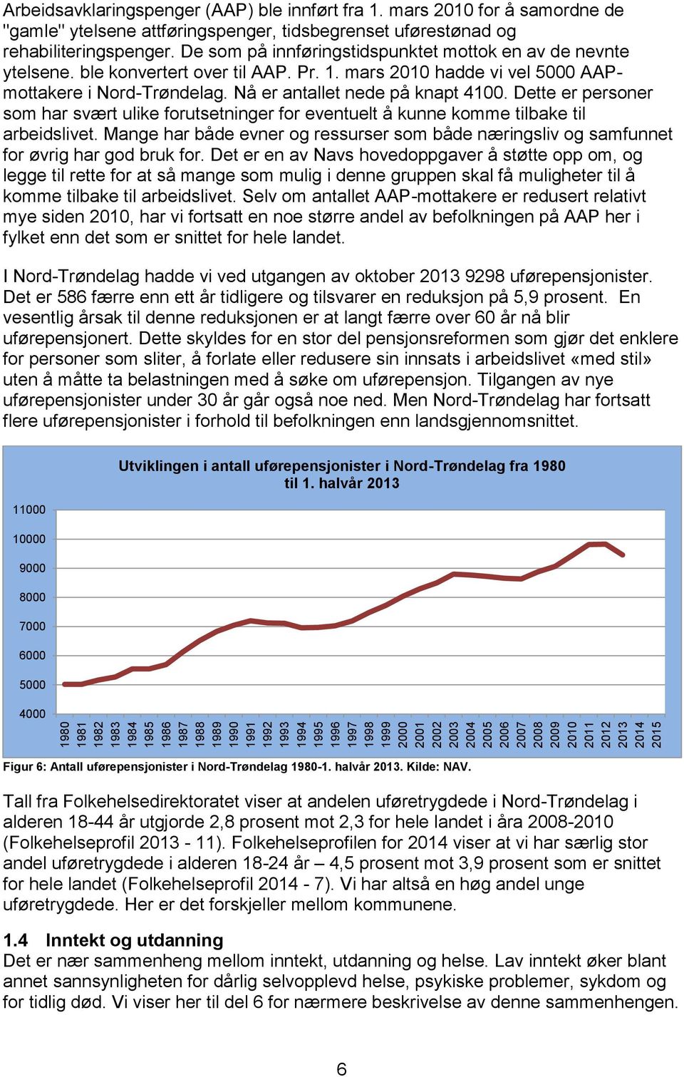 ble konvertert over til AAP. Pr.. mars 200 hadde vi vel 5000 AAPmottakere i Nord-Trøndelag. Nå er antallet nede på knapt 400.