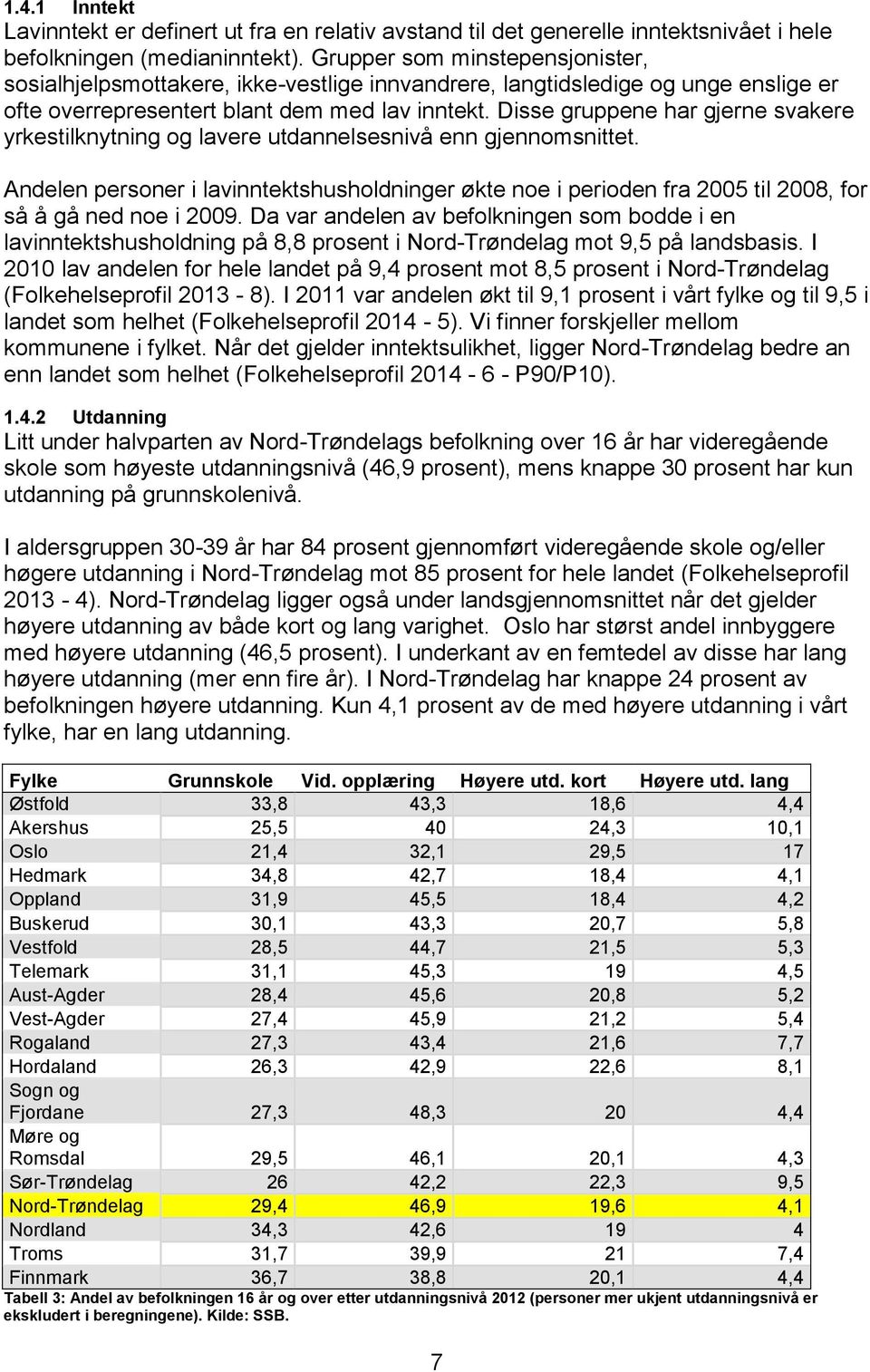 Disse gruppene har gjerne svakere yrkestilknytning og lavere utdannelsesnivå enn gjennomsnittet.