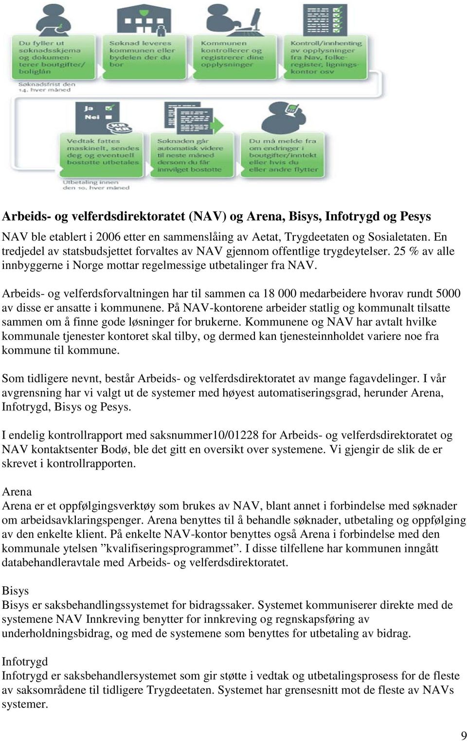 Arbeids- og velferdsforvaltningen har til sammen ca 18 000 medarbeidere hvorav rundt 5000 av disse er ansatte i kommunene.