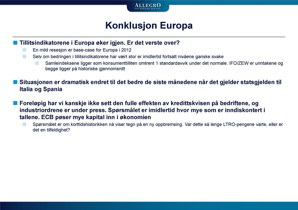 standardavvik under det normale.