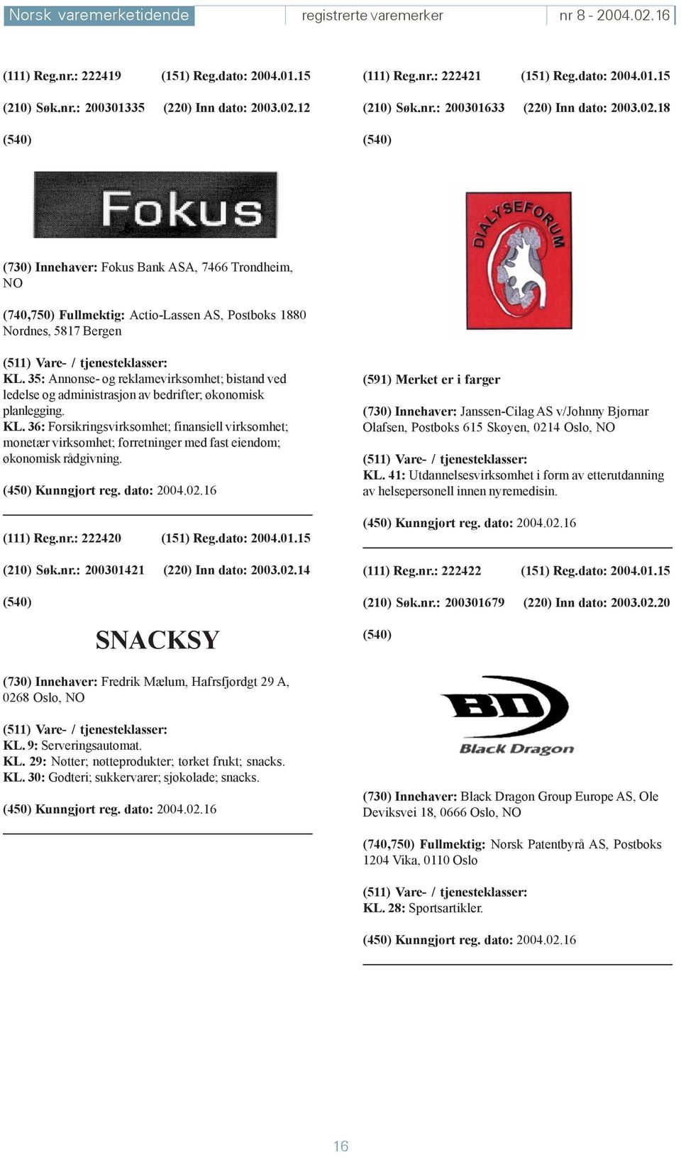 35: Annonse- og reklamevirksomhet; bistand ved ledelse og administrasjon av bedrifter; økonomisk planlegging. KL.