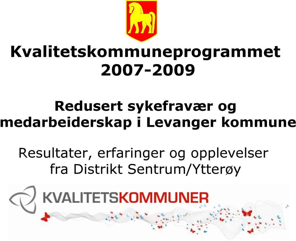 Levanger kommune Resultater, erfaringer