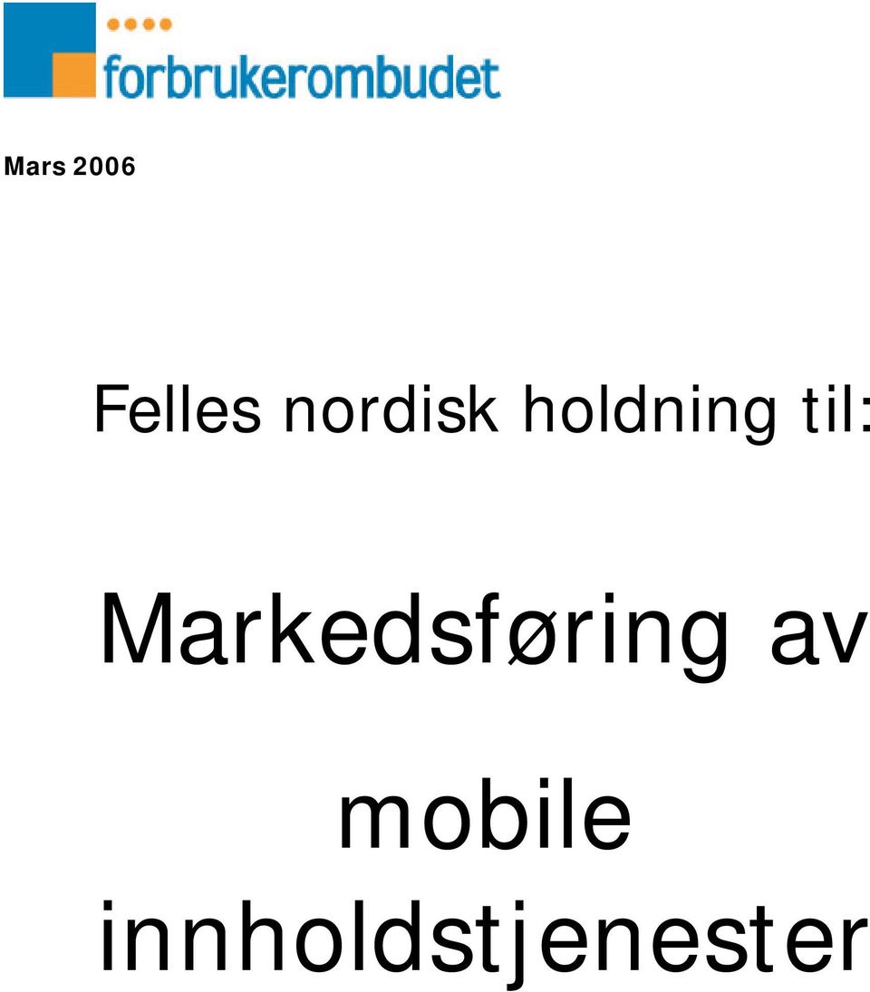 til: Markedsføring