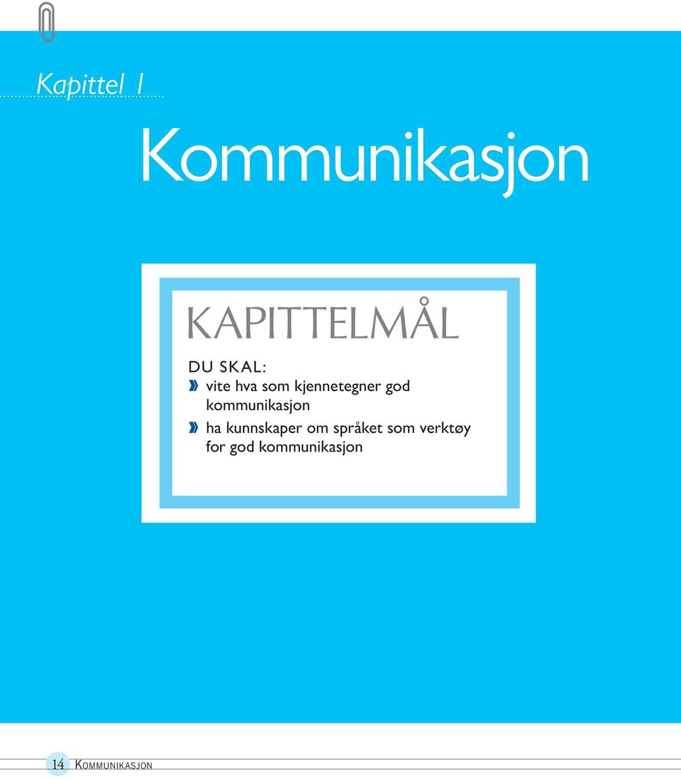 kommunikasjon v ha kunnskaper om