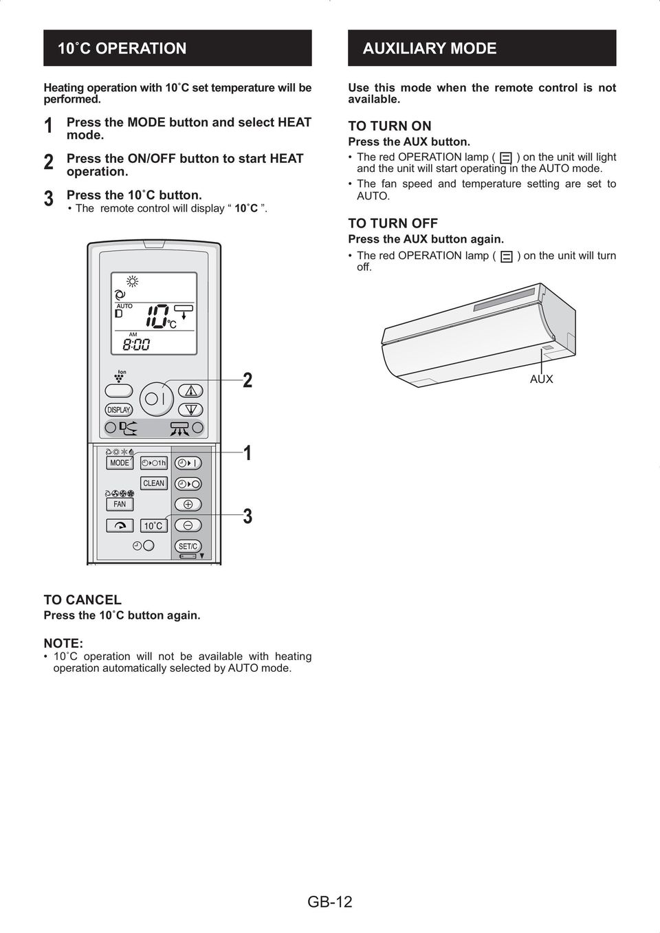 Ī7 Ī7 Ī7 Ī7 Ī7 Ī7 Ī7 Ī7 Ī7 Ī7 Ī7 Ī7 Ī7 Ī7 Ī7 Ī7 Ī7 Ī7 Ī7 6Ķ The remote control will display Ą Ī7 Ī7 Ī7 Ī7 Ąą. Use this mode when the remote control is not available. TO TURN ON Press the AUX button.