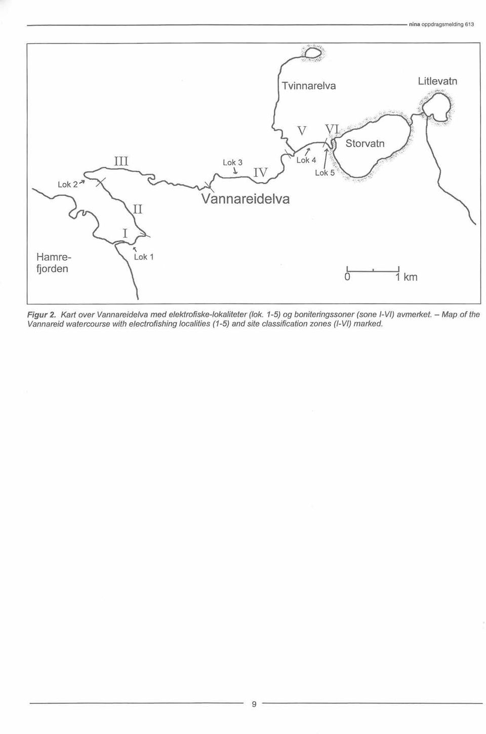 1-5) og bonitedngssoner (sone I-V1) avmerket.