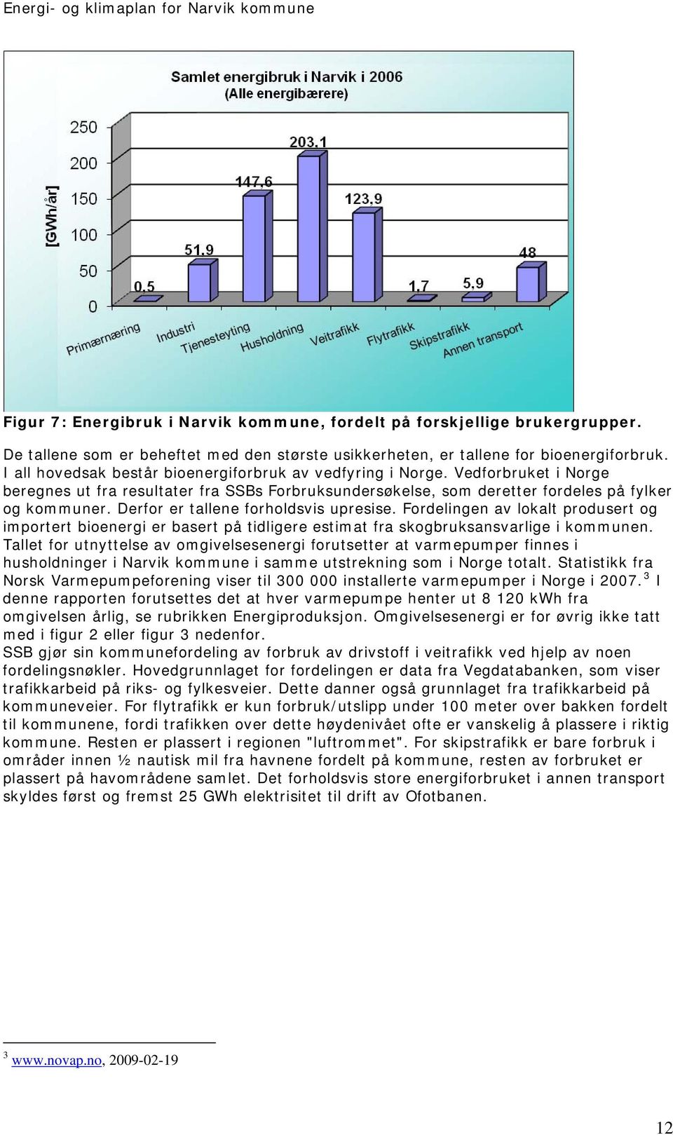 Derfor er tallene forholdsvis upresise. Fordelingen av lokalt produsert og importert bioenergi er basert på tidligere estimat fra skogbruksansvarlige i kommunen.