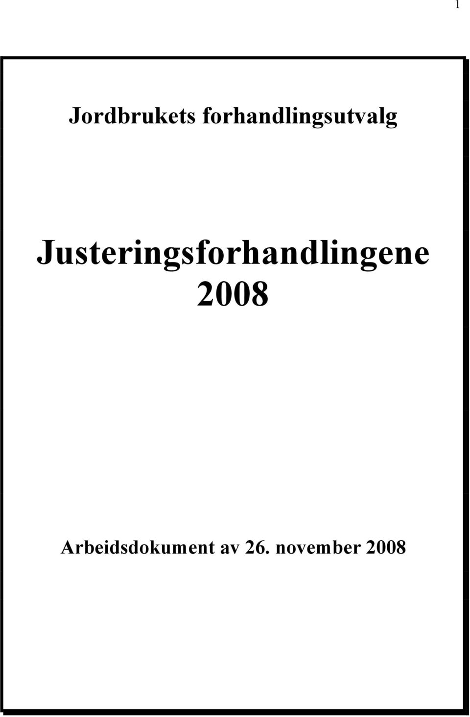 Justeringsforhandlingene