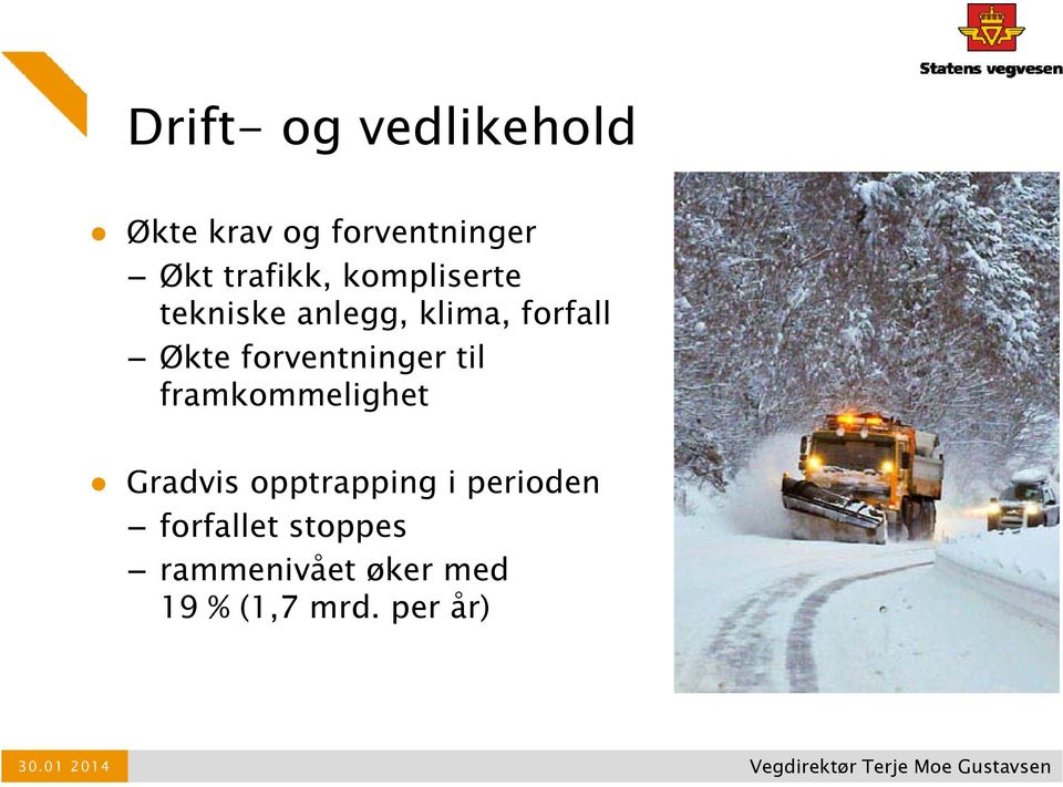 forventninger til framkommelighet Gradvis opptrapping i