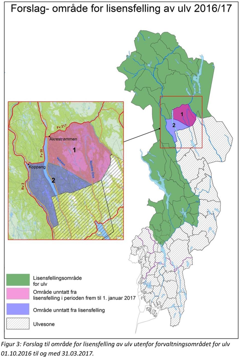 utenfor forvaltningsområdet