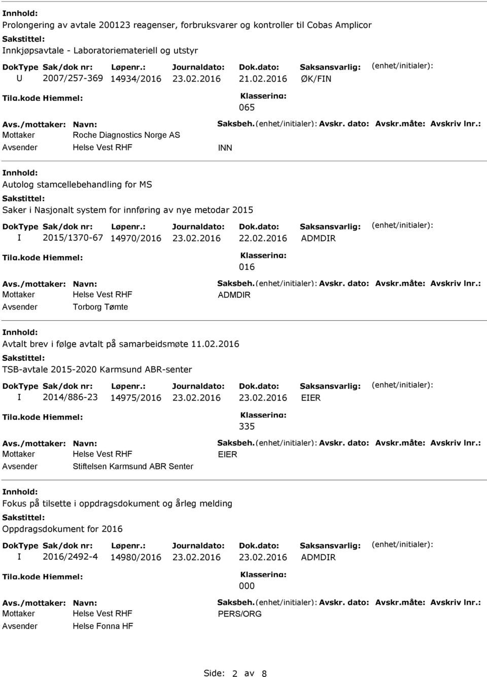 ADMDR 016 ADMDR Torborg Tømte Avtalt brev i følge avtalt på samarbeidsmøte 11.02.