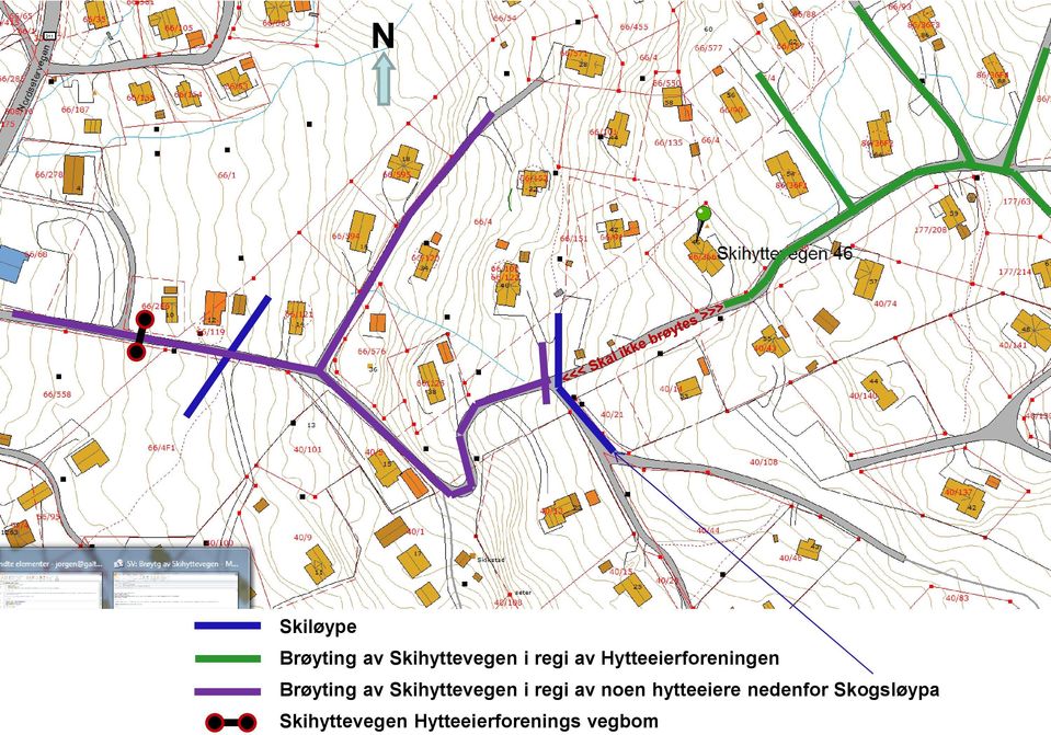 Skihyttevegen i regi av noen hytteeiere