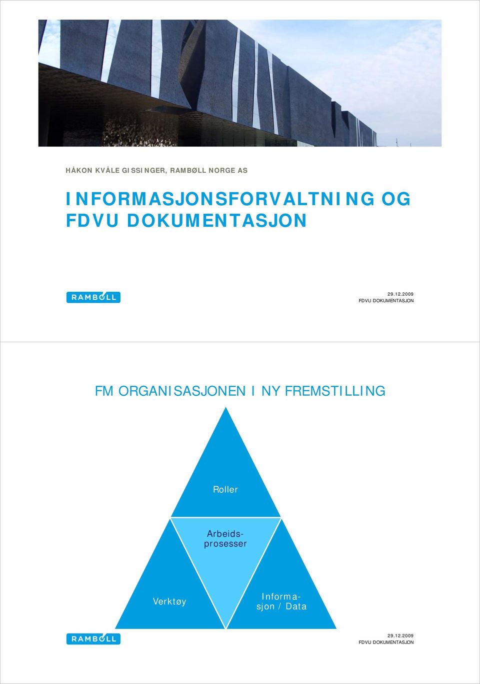 ORGANISASJONEN I NY FREMSTILLING