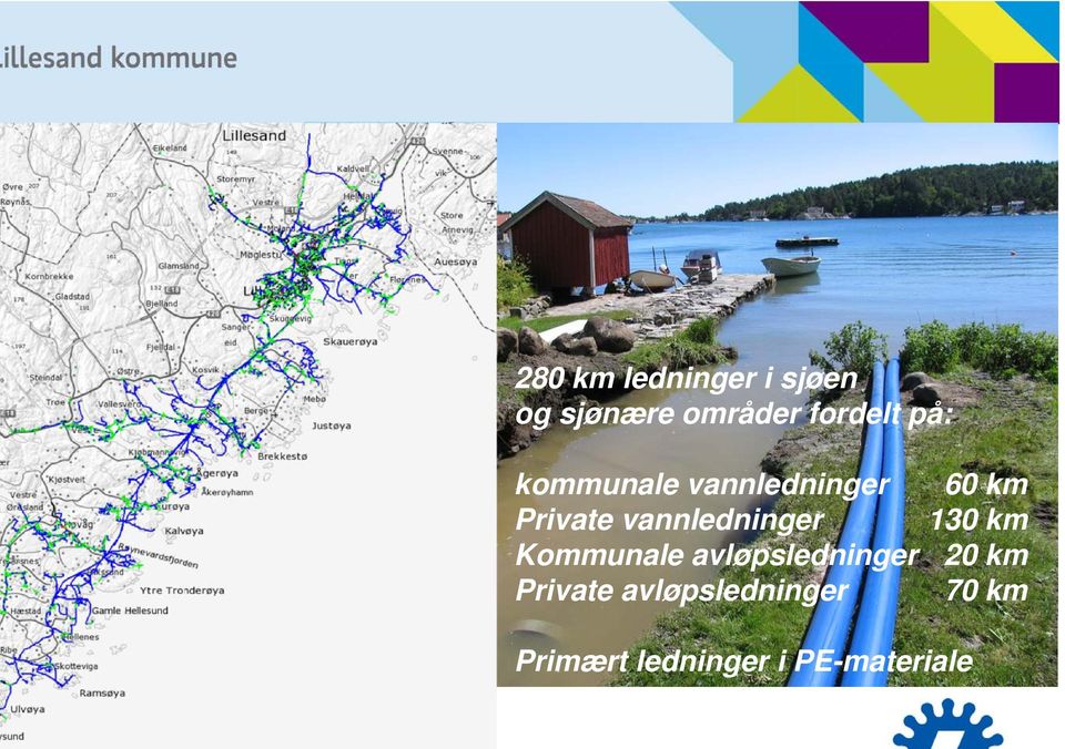 Kommunale avløpsledninger Private avløpsledninger 60