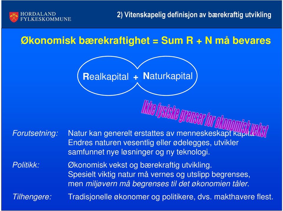 Endres naturen vesentlig eller ødelegges, utvikler samfunnet nye løsninger og ny teknologi.