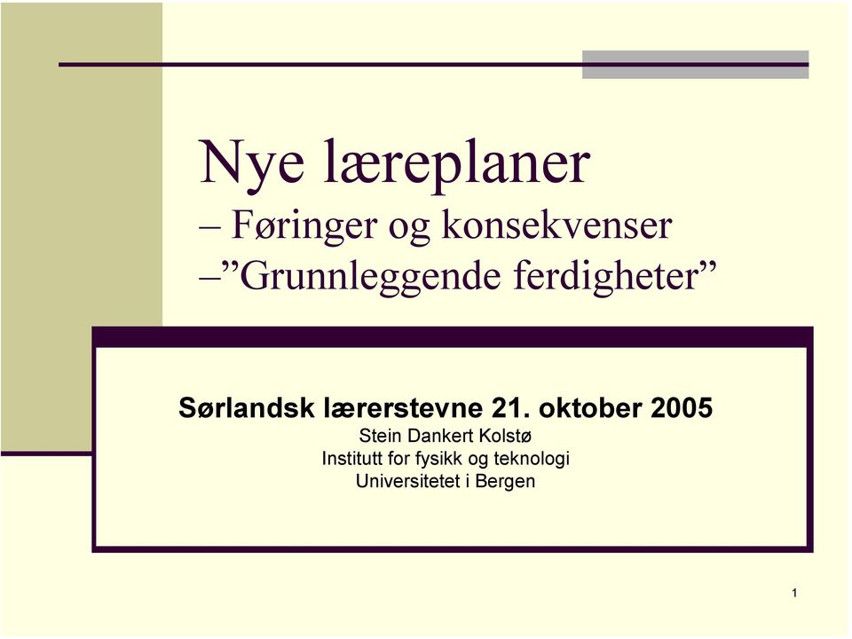 lærerstevne 21.