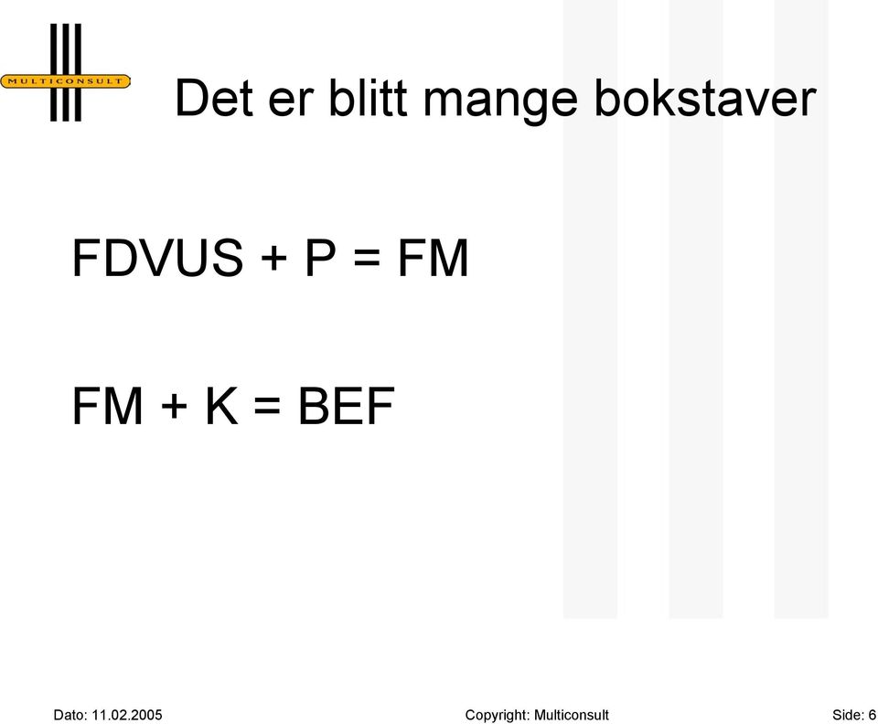 FM + K = BEF Dato: 11.02.