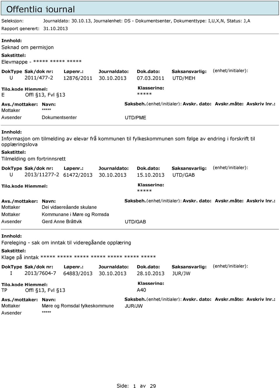 Tilmelding om fortrinnsrett U 2013/11277-2 61472/2013 15.10.