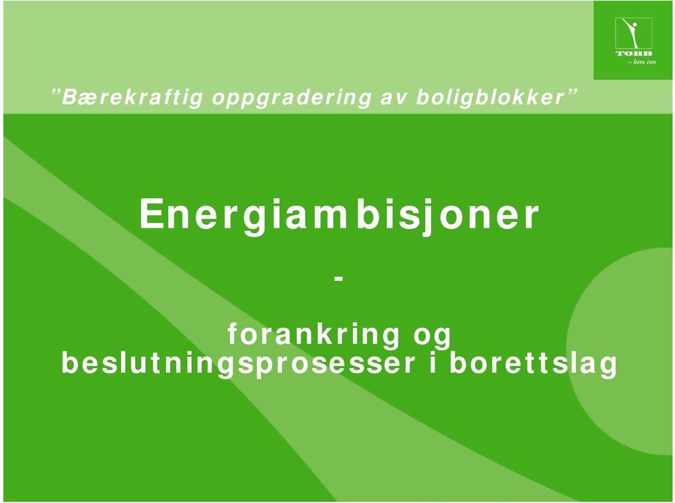 Energiambisjoner -