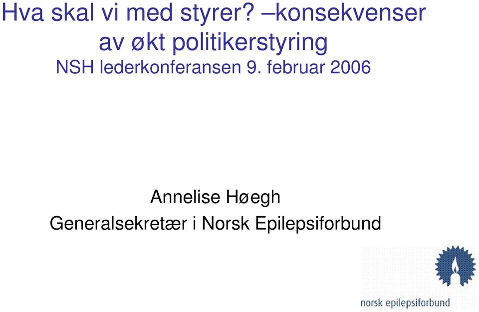 NSH lederkonferansen 9.