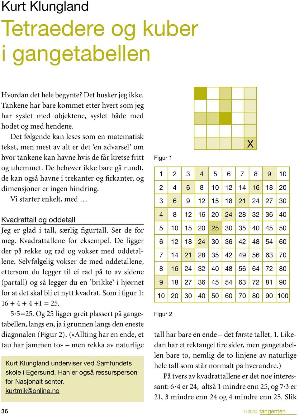 Det følgende kan leses som en matematisk tekst, men mest av alt er det en advarsel om hvor tankene kan havne hvis de får kretse fritt og uhemmet.