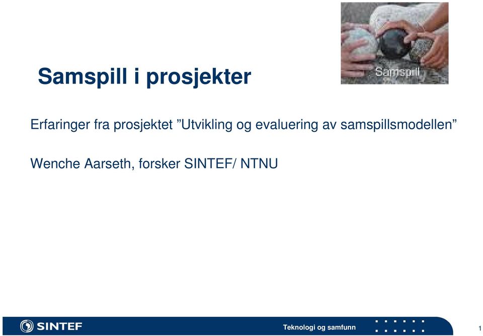 evaluering av samspillsmodellen