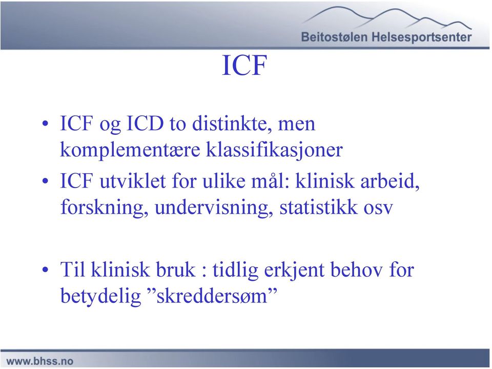 arbeid, forskning, undervisning, statistikk osv Til