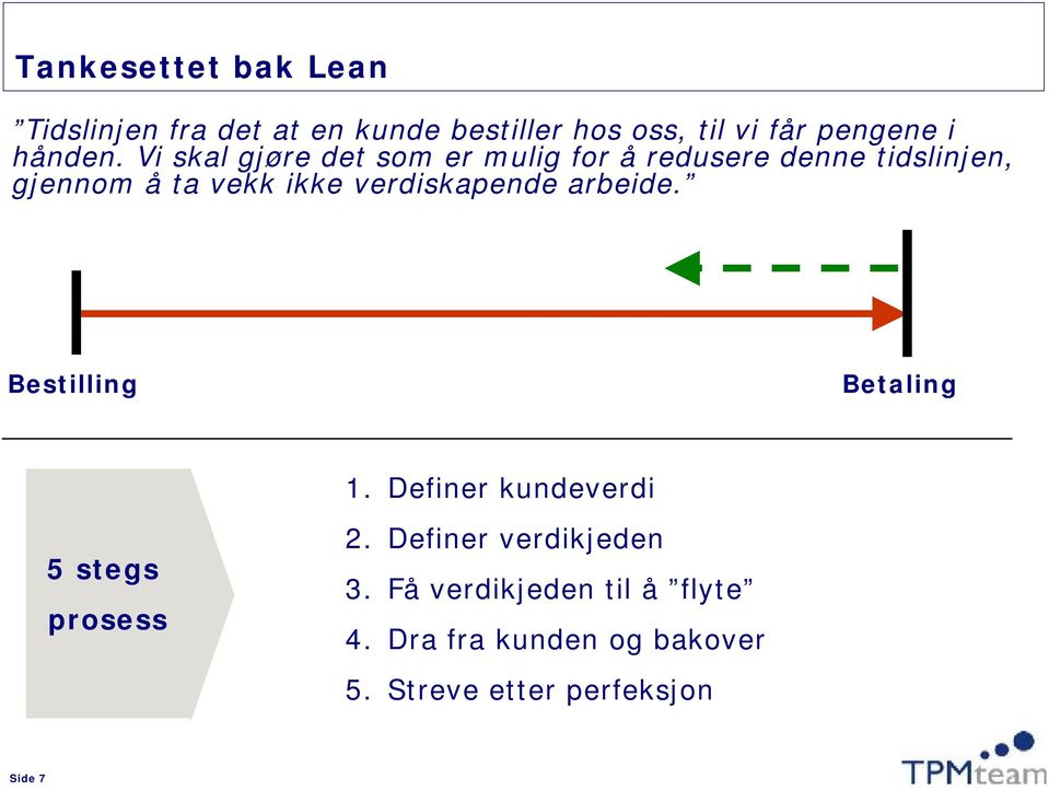 Vi skal gjøre det som er mulig for å redusere denne tidslinjen, gjennom å ta vekk ikke