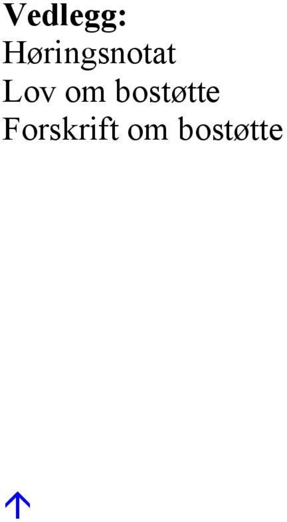 Lov om bostøtte