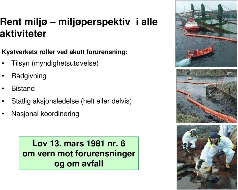 Bistand Statlig aksjonsledelse (helt eller delvis) Nasjonal