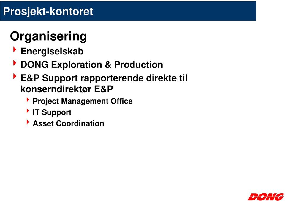 rapporterende direkte til konserndirektør E&P 4