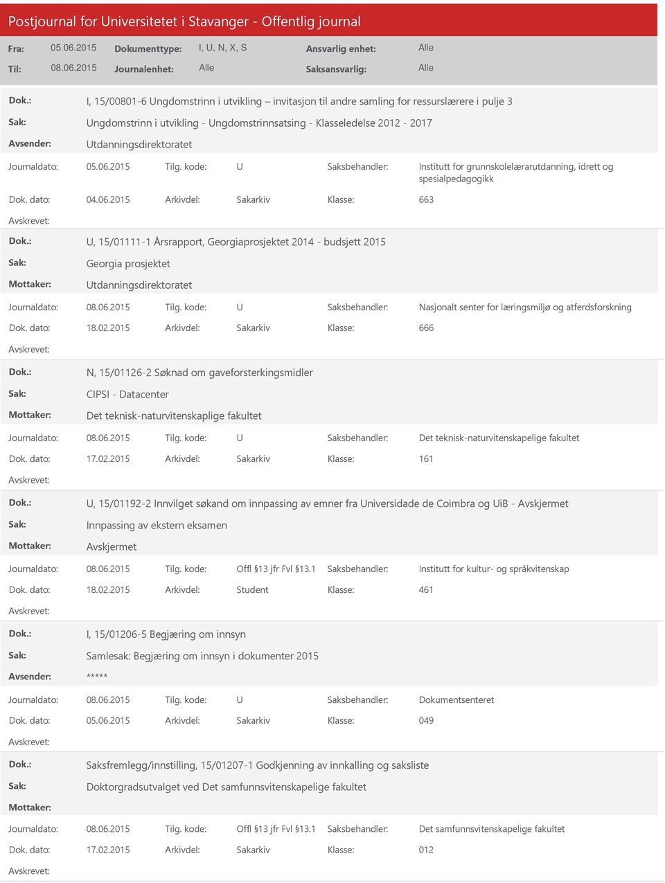 2015 Arkivdel: Sakarkiv 663, 15/01111-1 Årsrapport, Georgiaprosjektet 2014 - budsjett 2015 Georgia prosjektet tdanningsdirektoratet Nasjonalt senter for læringsmiljø og atferdsforskning Dok. dato: 18.