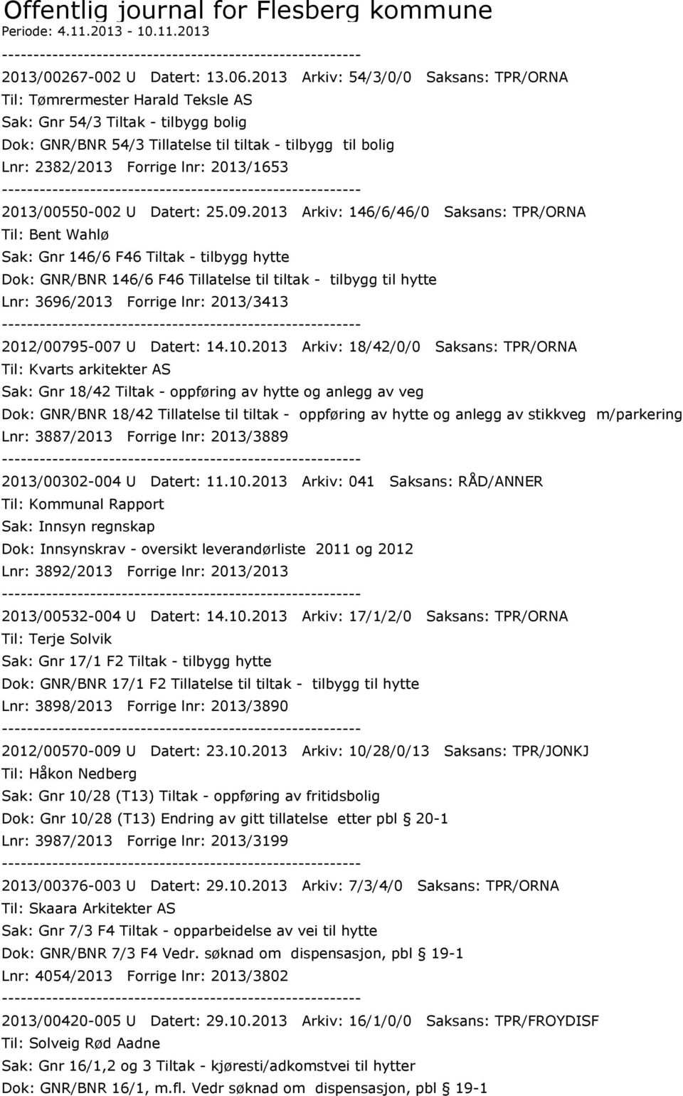 2013/1653 2013/00550-002 U Datert: 25.09.