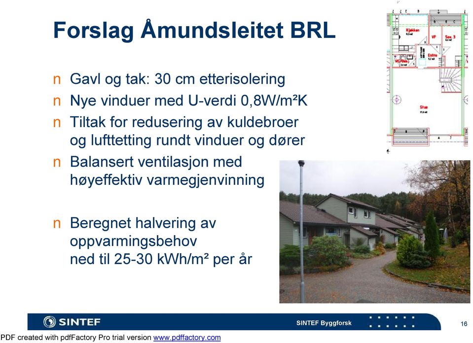 rundt vinduer og dører Balansert ventilasjon med høyeffektiv