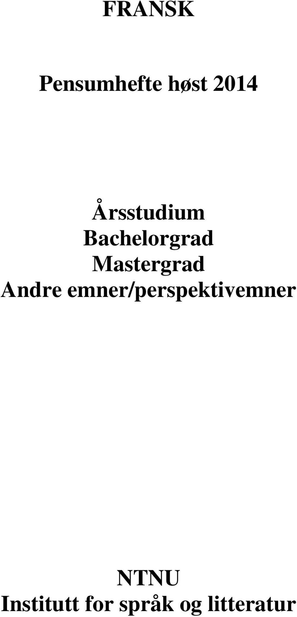 Mastergrad Andre