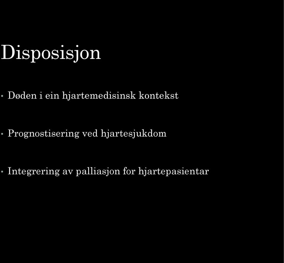 Prognostisering ved