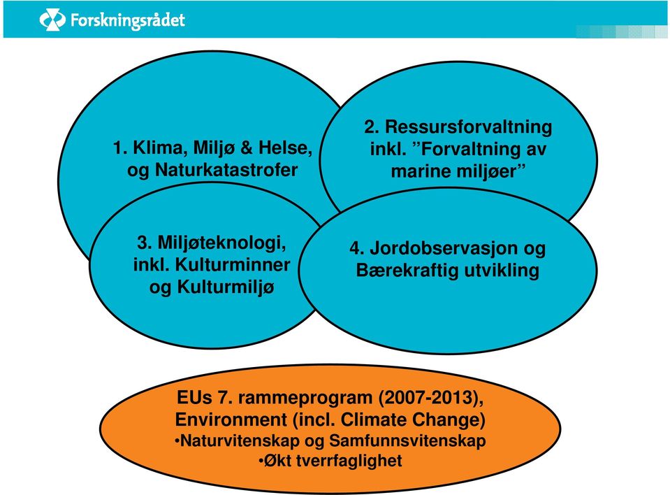 Kulturminner Bærekraftig utvikling og Kulturmiljø EUs 7.