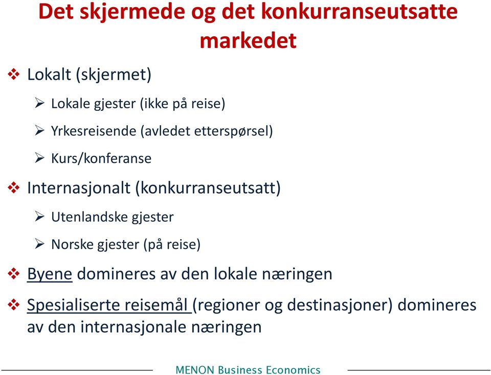 (konkurranseutsatt) Utenlandske gjester Norske gjester (på reise) Byene domineres av den