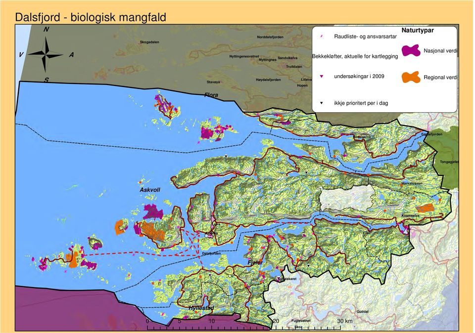 ; undersøkingar i 2009 Hopen gledal Oselva!