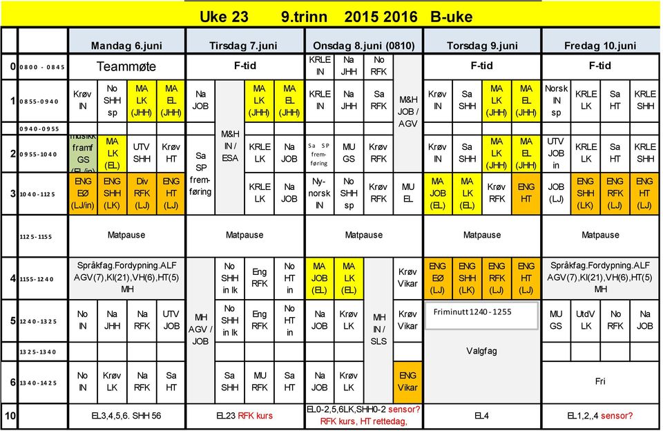 sp UTV in () 112 5-1155 Matpause Matpause Matpause Matpause Matpause 4 1155-12 4 0 Språkfag.Fordypning.