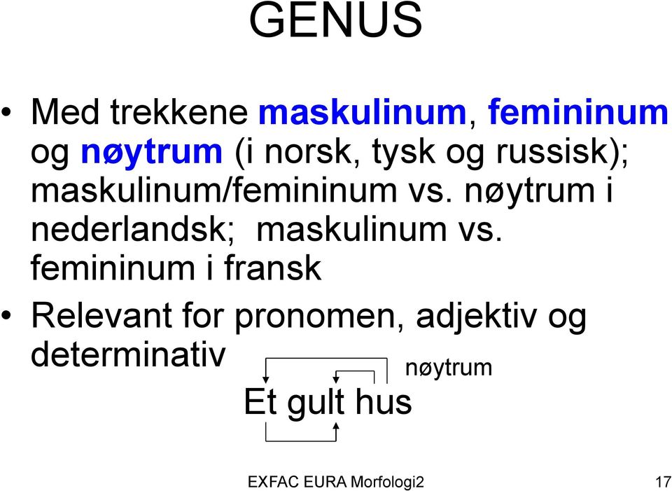 nøytrum i nederlandsk; maskulinum vs.