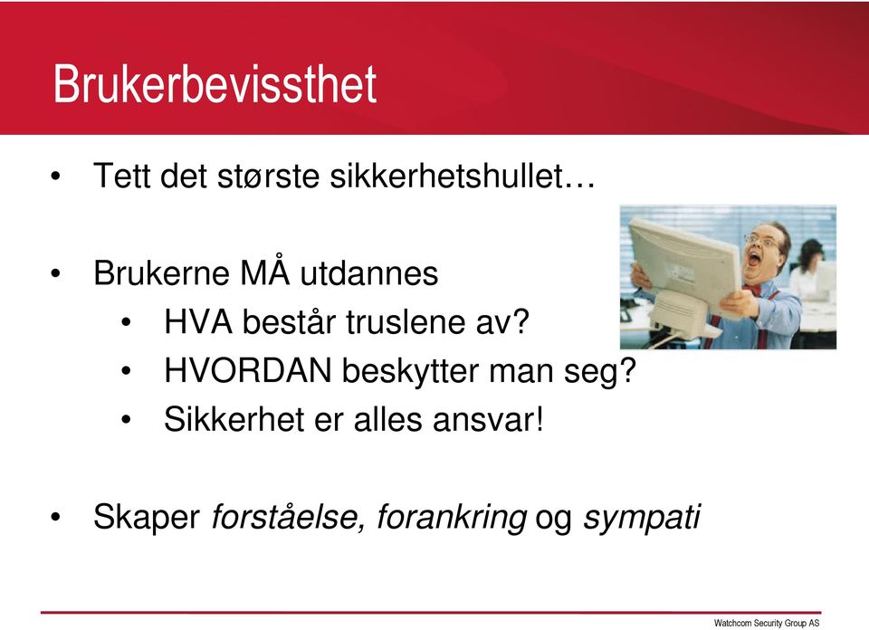 består truslene av? HVORDAN beskytter man seg?