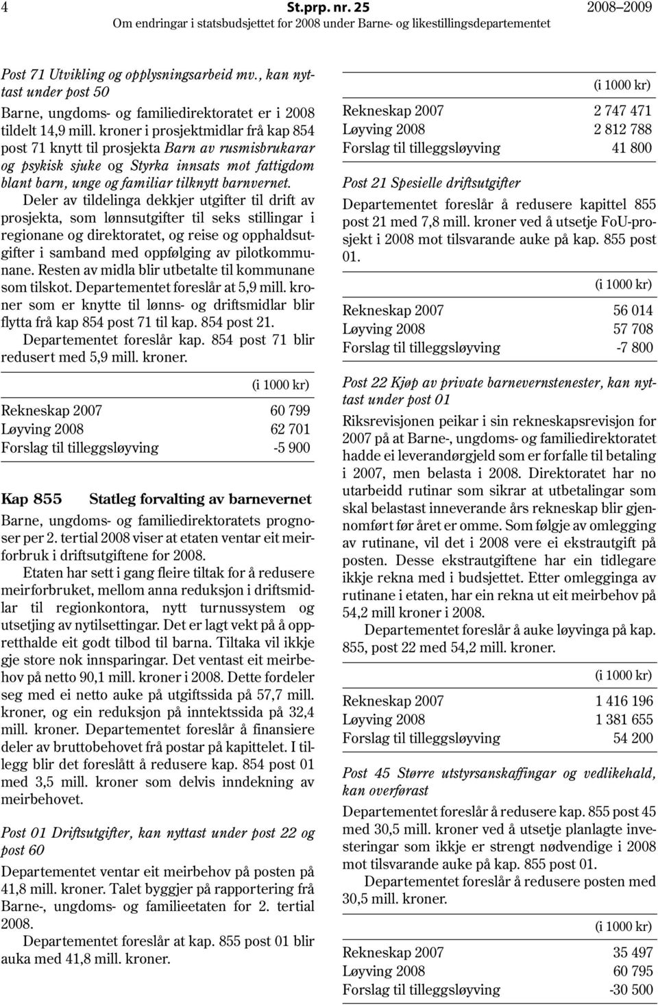 Deler av tildelinga dekkjer utgifter til drift av prosjekta, som lønnsutgifter til seks stillingar i regionane og direktoratet, og reise og opphaldsutgifter i samband med oppfølging av pilotkommunane.