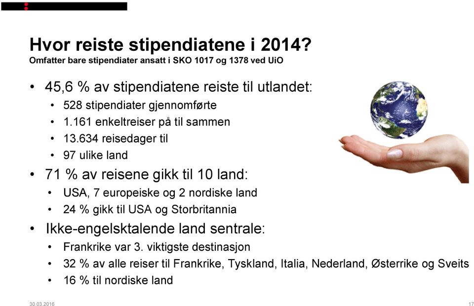 gjennomførte 1.161 enkeltreiser på til sammen 13.