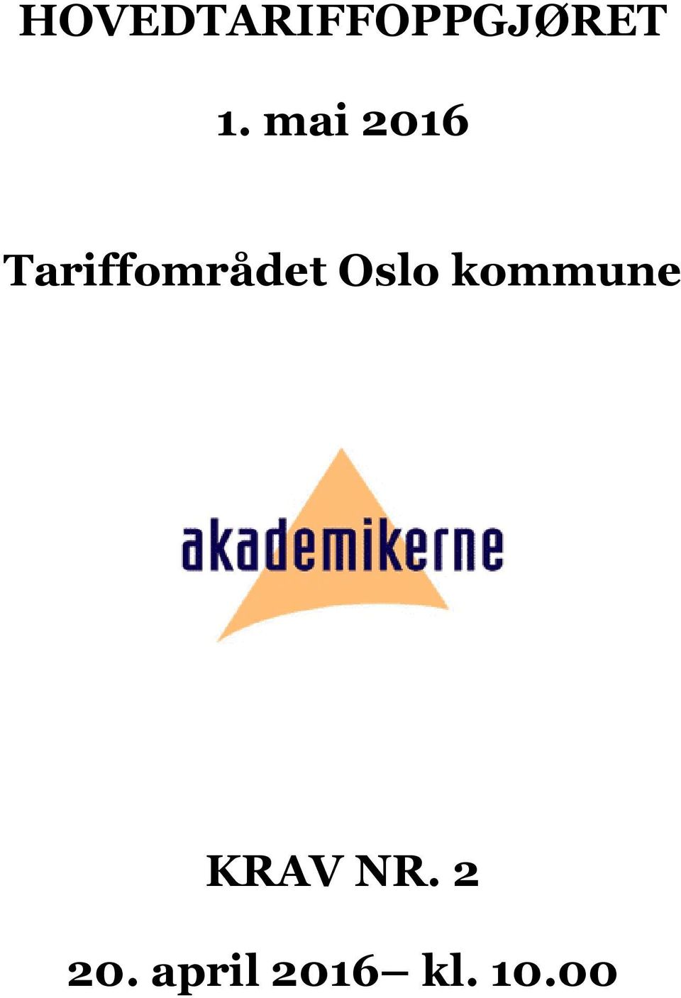 Oslo kommune KRAV NR.