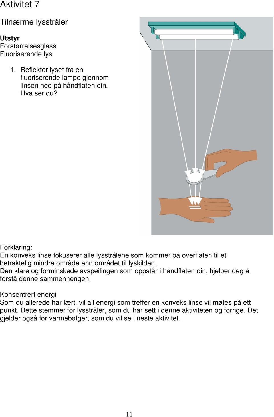 Den klare og forminskede avspeilingen som oppstår i håndflaten din, hjelper deg å forstå denne sammenhengen.