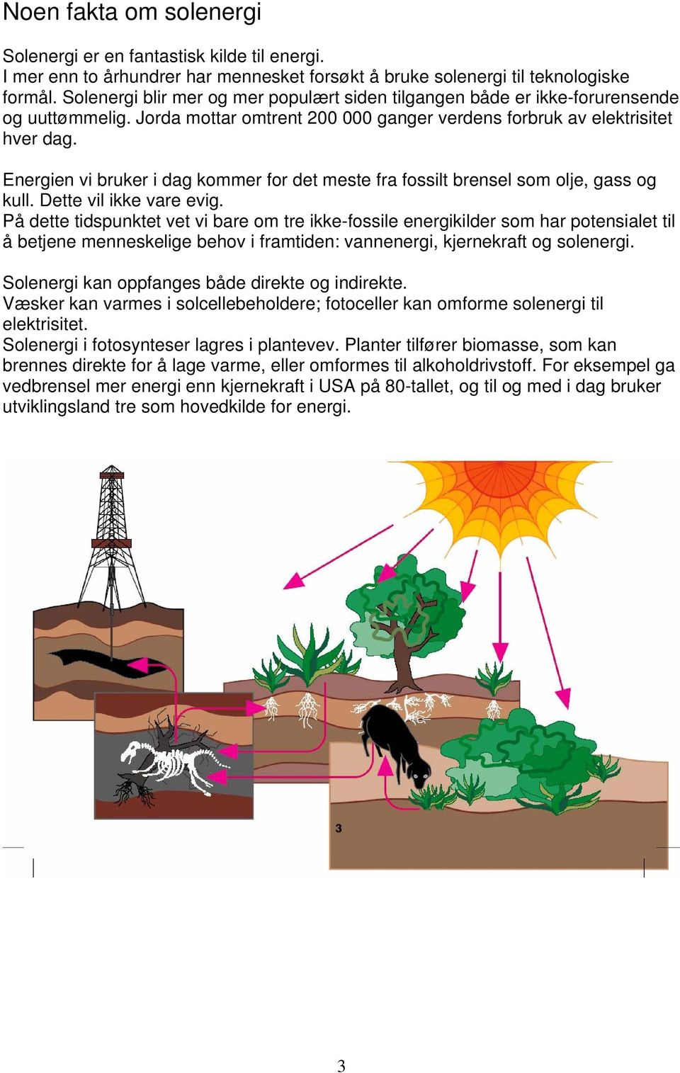 Energien vi bruker i dag kommer for det meste fra fossilt brensel som olje, gass og kull. Dette vil ikke vare evig.